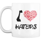 I Love Haters Tote Bag