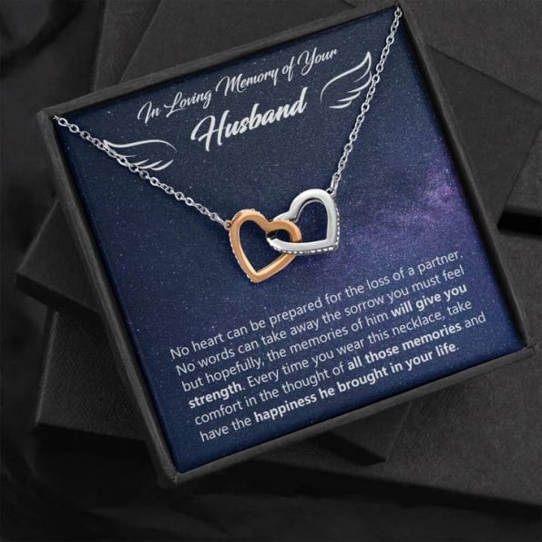 memorial jewelry for loss of husband