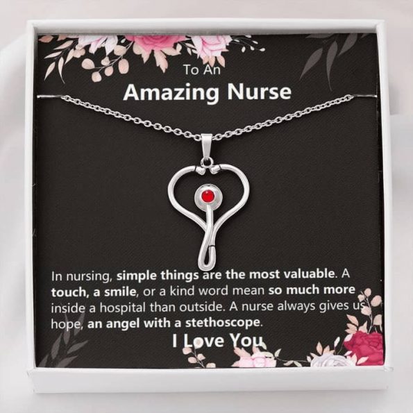 nurse stethoscope necklace