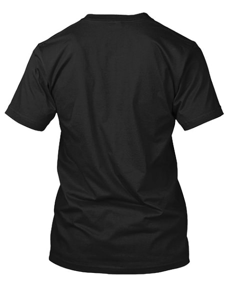 Black T-shirt back side
