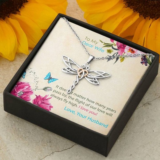 20th Wedding Anniversary Gift for Wife -Dragonfly