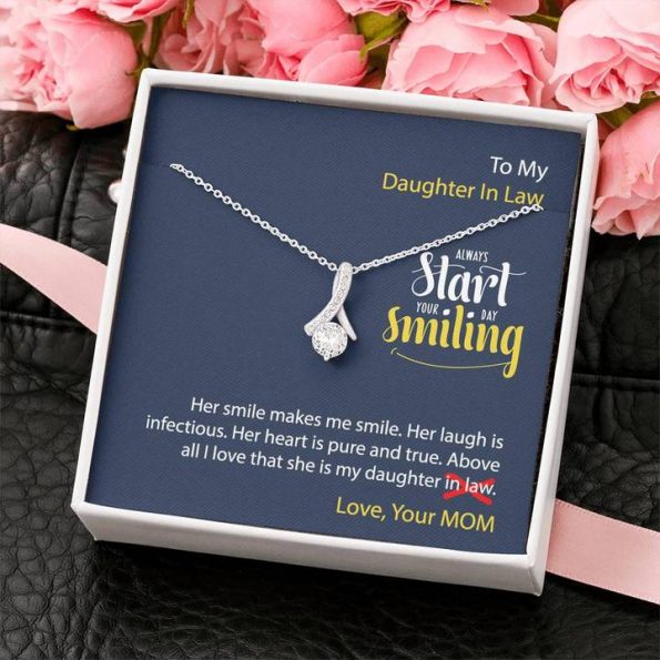 Personalized meaningful message Necklace Jewelry Gift to My Mother-in-law from daughter in law Mother in Law Gift Gifts for bonus mother