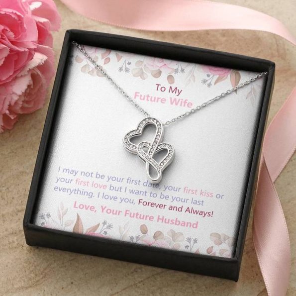 FUTURE WIFE Double HEART NECKLACE