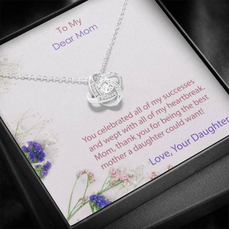 mother's day necklace white gold